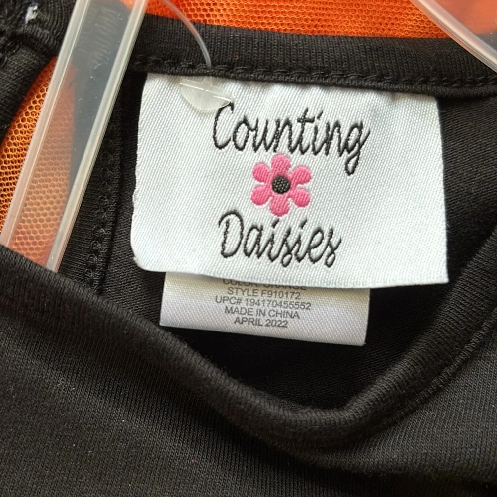 Counting Daisies Toddler Girls Halloween Cat Tutu & Legging Set